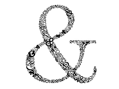 Ampersand ampersand and design form illustration letter lettering text type typography