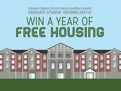 Free Housing, Anyone? ad advertisement apartment color housing illustration outdoors raffle vector