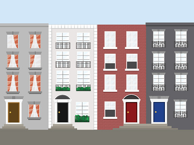 Apartments in Dublin apartments detail dublin fun housing illustration ireland vector