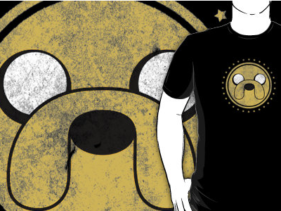 Jake, Adventure Time adventure time cute design dog finn grunge illustration jake puppy shirt texture