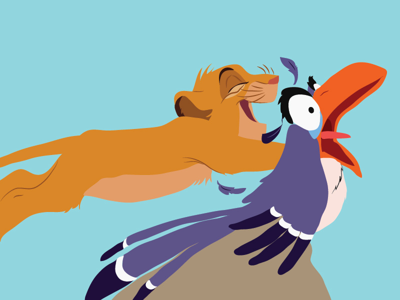 Simba And Zazu by Laura Miller on Dribbble