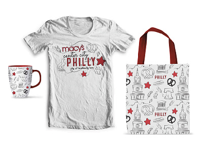 Macy's Philly Collection design illustration macys packaging pattern product product development retail store