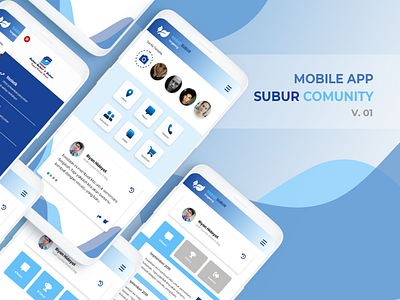 Mobile App - Subur Comunity app design flat minimal ui ux web website