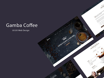 Gamba Coffee branding business coffeshop creativedesign design gambacoffe graphic design illustration modern professional trending uidesign uiux uxdesign webdesign website design