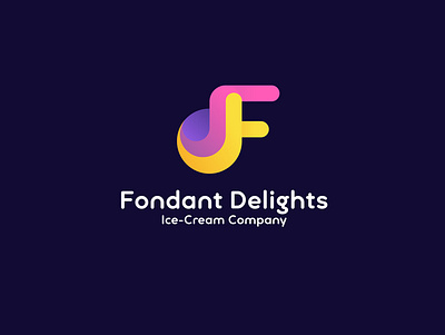 Fondant Delights brand design brandidentity branding clean concept creative design graphic design logo unique