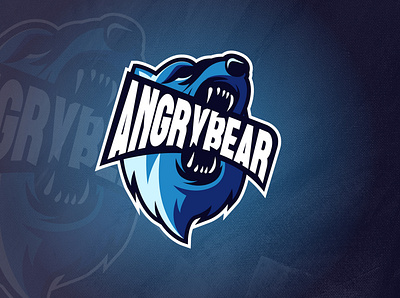 Angry Bear angry animal bear brand branding clean concept creative design esportlogo graphic design logo mascotlogo unique vector