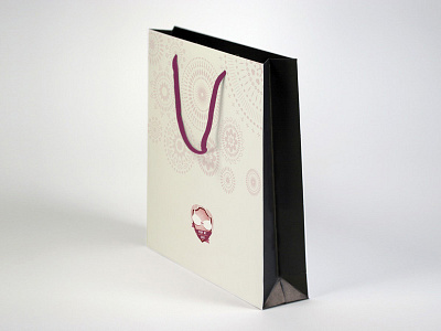 Concept store bag concept package paper bag pink