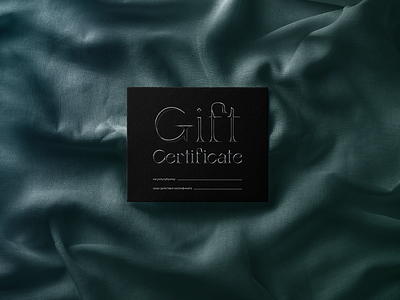 Gift certificate branding certificate design gist certificate graphic design identity print typography