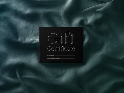 Gift certificate