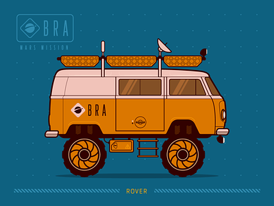 Mission Mars #1 - Kombi Rover car concept car kombi mars space van vector