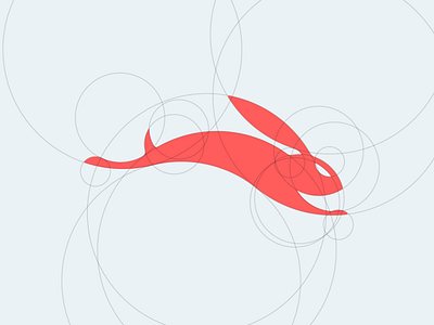 Red Rabbit branding fast identity internet logo rabbit red