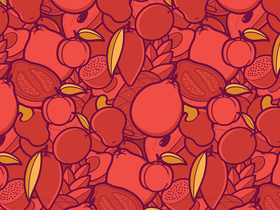 Fruit Pattern #2 branding design fruit illustration package