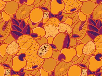 Fruit Pattern #1 branding fruit illustration packaging pattern vector