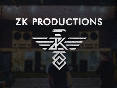 JenOdom ZK Productions Rebound branding design eagle icon logo music rock wings