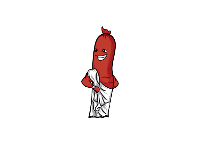 Council Sausage Logo branding character design food logo food truck illustration logo mascot mascot logo mascot logo design vector