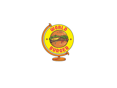 World Burger Logo branding design food and drink food illustration food logo food truck illustration logo logo creator logo design logo design concept logo maker vector