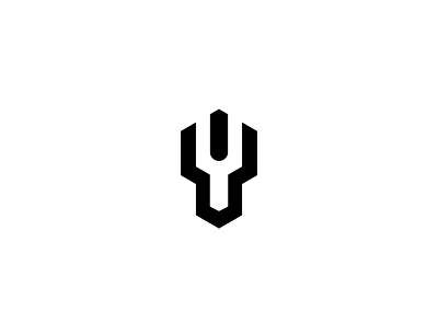 Y + snake head logo concept animal logo branding design logo monochrome vector