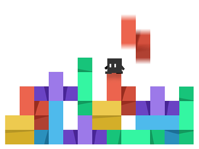 Tetris Boy animation boy character foundation game boy illustration jump nft nfts tetris