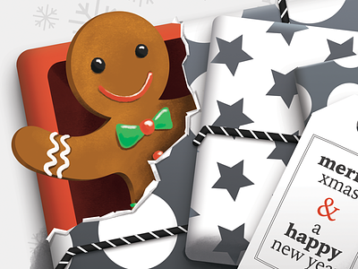 Holidays Card 2016 card christmas christmas card gingerbread holidays man new year