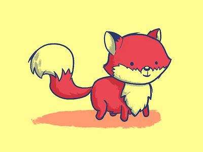 Fox 🦊 animal brush cartoon fox illustration nocat pup