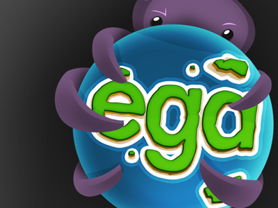 ega earth game globe illustration logo octopus planet