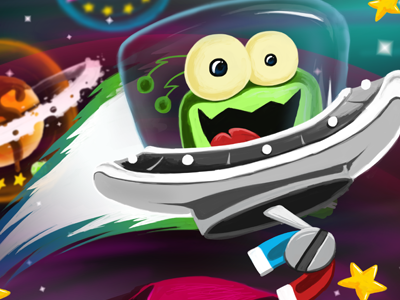 AAWAM Poster Slice alien an alien with a magnet android artwork character concept game illustration ios marketing poster