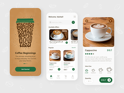 Coffee App Design