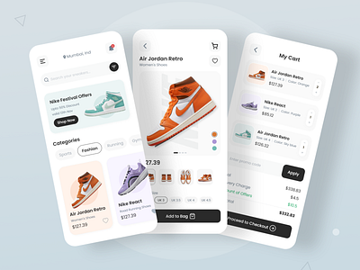 Fashvio - Sneaker Store App Design app app design design mobile app mobile app design nike nike shoes shoe shoes shoes store sneaker sneaker store store app design ui ui design uiux ux
