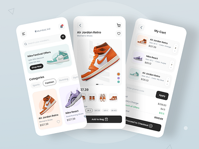 Fashvio - Sneaker Store App Design