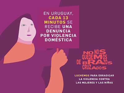 Erradiquemos la violencia contra mujeres y niñas. CFCE Uruguay