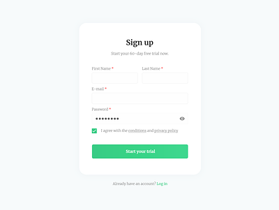 Sign Up Form design dialog form sign in sign up signing up ui window