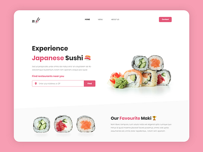 Sushi Landing Page 🍣