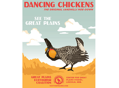 Dancing Chickens animal art art branding design graphic design illustration nature poster poster art