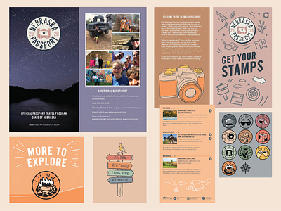 Publication design: 2020 Nebraska Tourism Passport design graphic design print design publication design