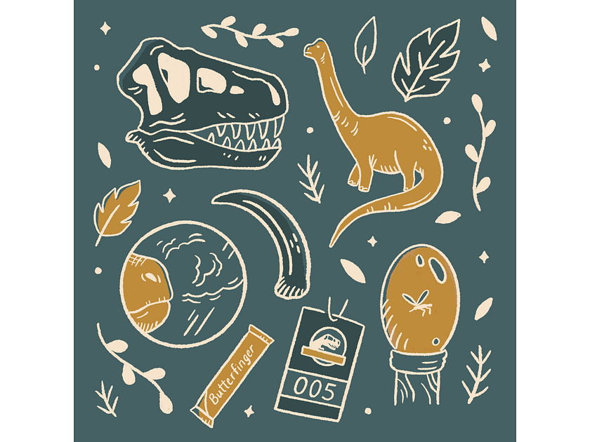Jurassic Park doodles by Katie Nieland on Dribbble