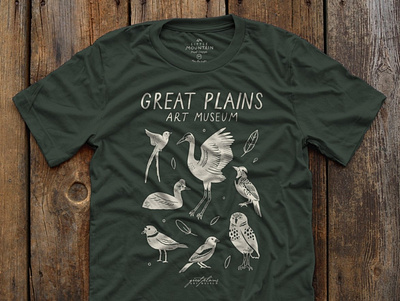 Great Plains Bird T-shirt art birds drawing graphic design illustration nature procreate procreate art tshirt tshirt art tshirtdesign