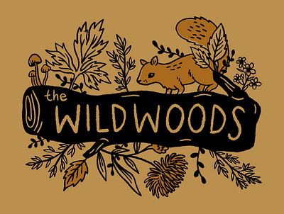 The Wildwoods T-shirt art design drawing graphic design illustration nature procreate t shirt
