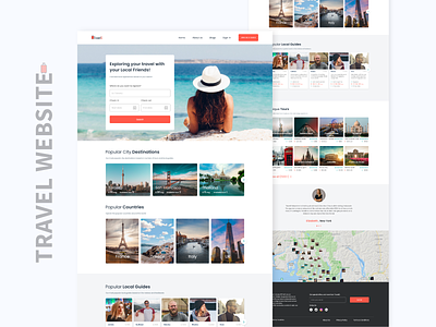 Travel Website 2020 trend clean color home page minimal travel travel agency ui ux web website