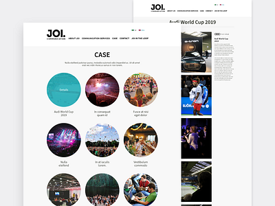 Case studies for JOI adobe xd clean design home page minimal product design ui ux web website