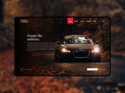 Car website design branding car clean color design home page minimal ui ux web website