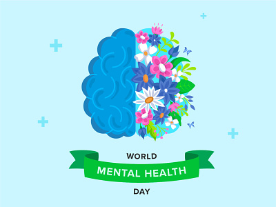 World Mental Health Day graphic design metal day poster world day world mental health day