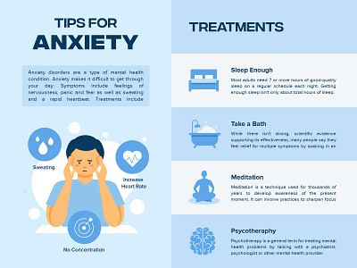 Anxiety Infographics anxiety infographics health banner health graphics infographics medical illustration medical infographics