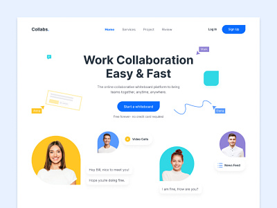 Collabs Website Design collabs website landing page ui design uiux design website banner website landing page