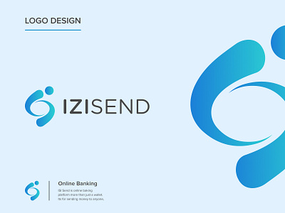IZI Send Logo app icon bank logo banking logo design fav icon finance logo graphic design illustration izi send logo logo logo design