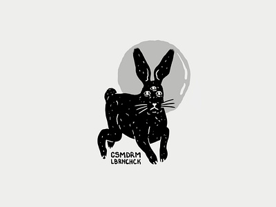 Space rabbit anamal art black branding cosmos design graphic design hare illustration logo logofolio logos logotype mark modern portfolio rabbit space typography vector