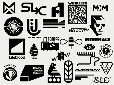 Modernist Logos 1 animal black bold branding design graphic design illustration logo logofolio logos logotipo modern modernist portfolio typography vector