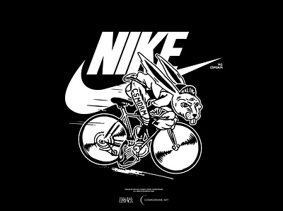 NIKE Velorabbit air bicycle bike black branding bunny design graphic design hare illustration life logo logofolio nike rabbit ride sneakers sport vector wheel