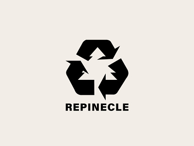 Recycle logo black branding design forest graphic design green illustration logo logofolio logos logotype mark modern nature pine portfolio recycle symbol tree vector