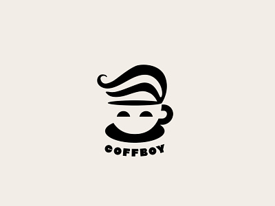 Coffee and boy logo