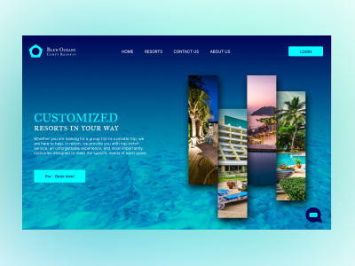 Web app Customized for resorts app branding design graphic design illustration inspiration logo ui uiux uxinspiration vector website